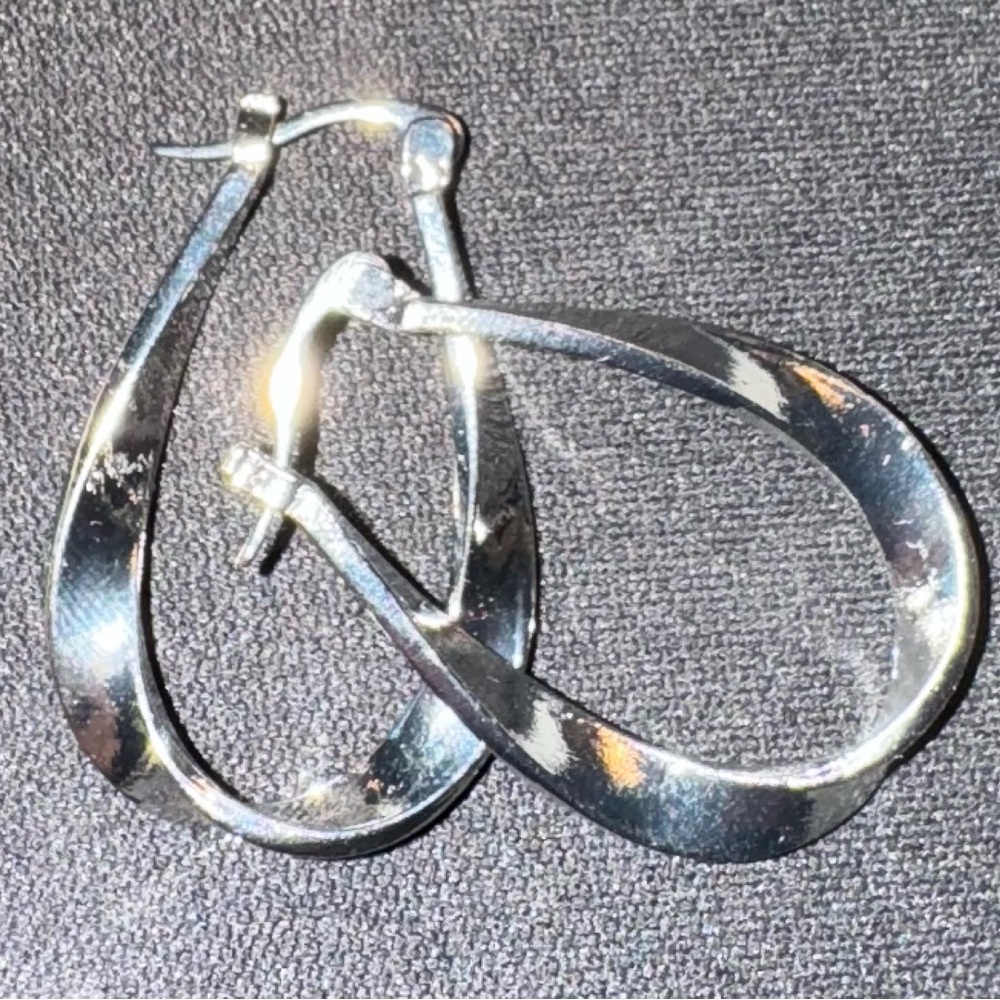 Elegant Silver Hoop Earrings
